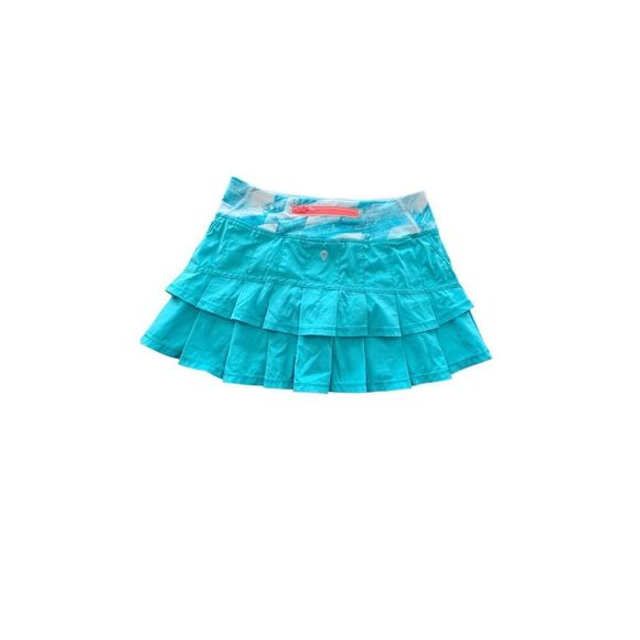 IVIVVA By Lululemon  Pleated Skirt Skort teal girls size 10 - Picture 1 of 9